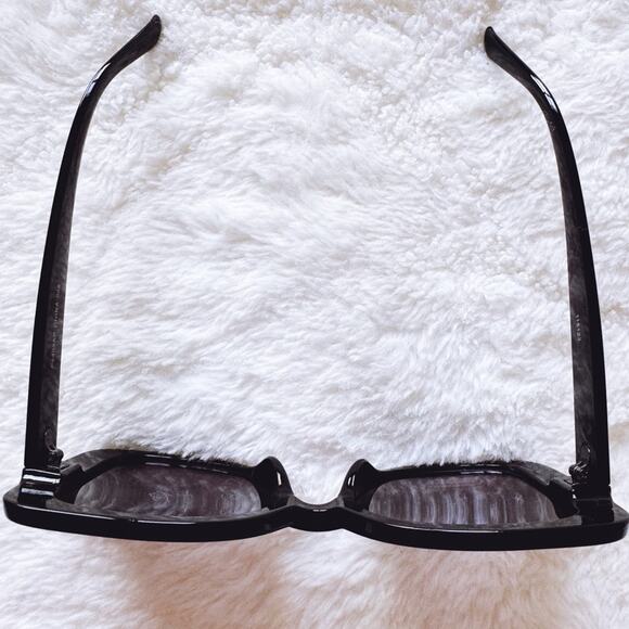 Eva Gloss Black Square-Framed Sunglasses - Picture 5 of 13